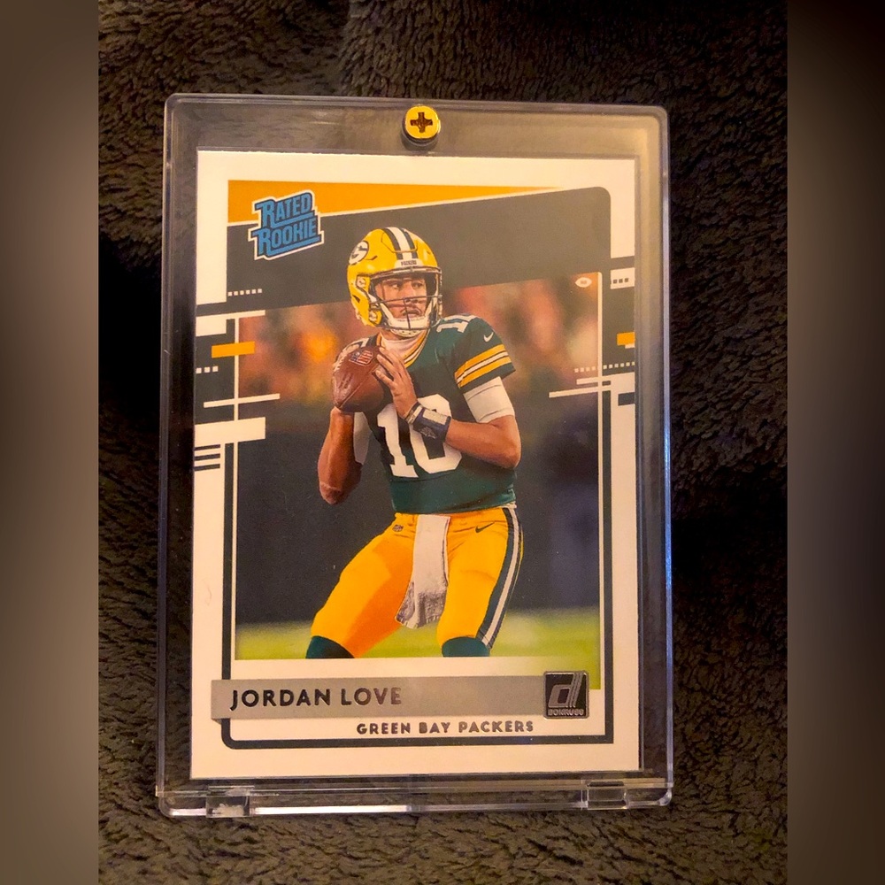 Jordan Love 2020 Panini Donruss Football Rated Rookie Card-Green Bay Pac…